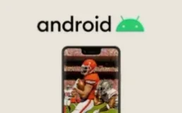 Android phone running a British IPTV app